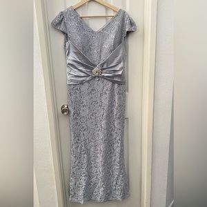 Mother of the Bride Silver Gray Dress